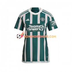 Maillot Extérieur Manchester United 2023-2024 Manches Courtes Femme