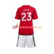 Maillot Domicile Manchester United Luke Shaw 23 2023-2024 Manches Courtes Jeune Enfant(+shorts)