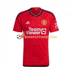 Maillot Domicile Manchester United Luke Shaw 23 2023-2024 Manches Courtes Jeune Enfant(+shorts)