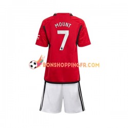 Maillot Domicile Manchester United Mount 7 2023-2024 Manches Courtes Jeune Enfant(+shorts)