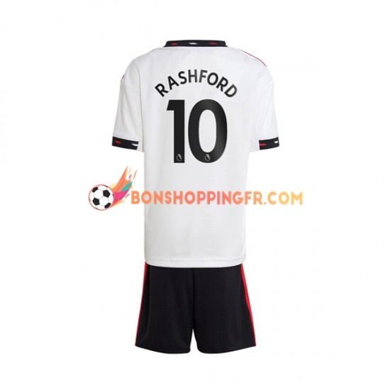 Maillot Extérieur Manchester United Rashford 10 2022-2023 Manches Courtes Jeune Enfant(+shorts)