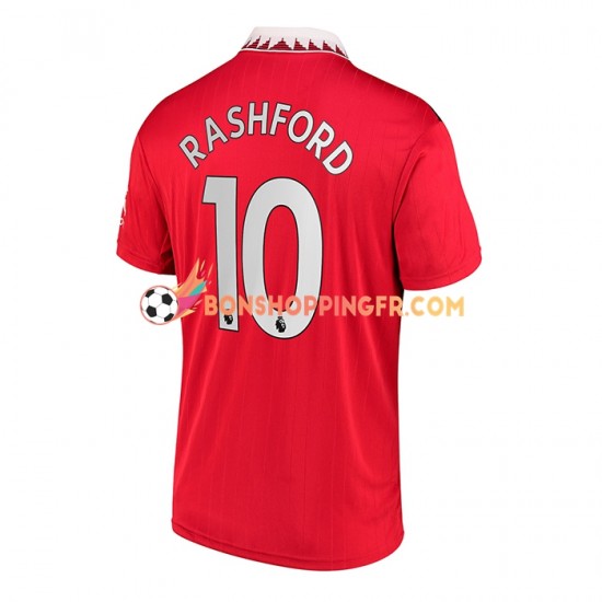 Maillot Domicile Manchester United Rashford 10 2022-2023 Manches Courtes Homme