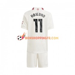 Maillot 3ème Manchester United Rasmus Hojlund 11 2023-2024 Manches Courtes Jeune Enfant(+shorts)