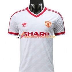 Maillot Rétro Extérieur Manchester United 1986 Manches Courtes Homme