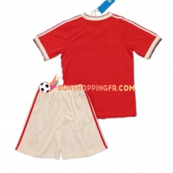 Maillot Rétro Domicile Manchester United 1984 Manches Courtes Jeune Enfant(+shorts)