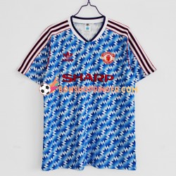 Maillot Rétro Domicile Manchester United 1992 Manches Courtes Homme
