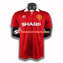 Maillot Rétro Domicile Manchester United 1994 Manches Courtes Homme