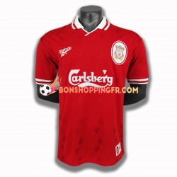 Maillot Rétro Domicile Manchester United 1996-1997 Manches Courtes Homme