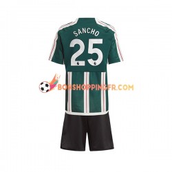 Maillot Extérieur Manchester United Sancho 25 2023-2024 Manches Courtes Jeune Enfant(+shorts)