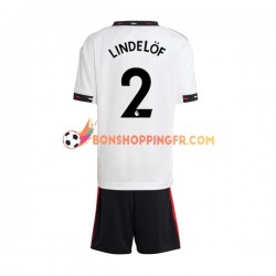 Maillot Extérieur Manchester United Victor Lindelof 2 2022-2023 Manches Courtes Jeune Enfant(+shorts)