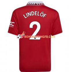 Maillot Domicile Manchester United Victor Lindelof 2 2022-2023 Manches Courtes Homme