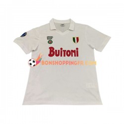 Maillot Rétro Extérieur Naples 1987 1988 Manches Courtes Homme