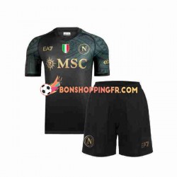 Maillot 3ème Naples 2023-2024 Manches Courtes Jeune Enfant(+shorts)