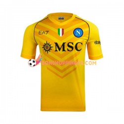Maillot Extérieur Naples Gardien 2023-2024 Manches Courtes Homme