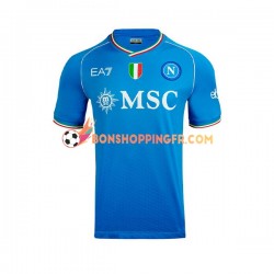 Maillot Domicile Naples 2023-2024 Manches Courtes Homme