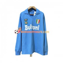 Maillot Rétro Domicile Naples 1987 1988 Manches Longues Homme
