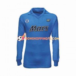 Maillot Rétro Domicile Naples 1989 1990 Manches Longues Homme