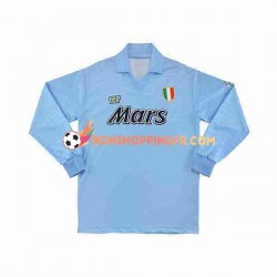 Maillot Rétro Domicile Naples 1990 1991 Manches Longues Homme