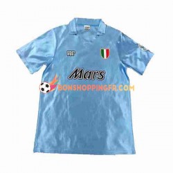 Maillot Rétro Domicile Naples 1990 1991 Manches Courtes Homme