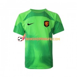 Maillot Extérieur Pays-Bas Gardien Coupe du Monde 2022 Manches Courtes Homme