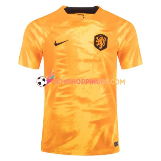 Maillot Domicile Pays-Bas Coupe du Monde 2022 Manches Courtes Homme