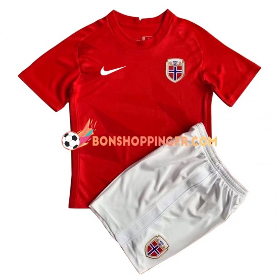 Maillot Domicile Norvège 2022 Manches Courtes Jeune Enfant(+shorts)