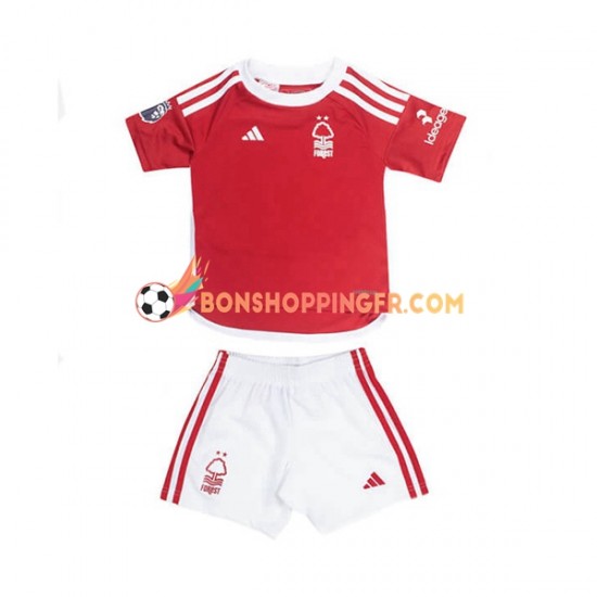 Maillot Domicile Nottingham Forest 2023-2024 Manches Courtes Jeune Enfant(+shorts)