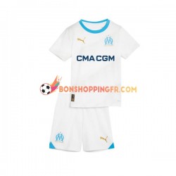Maillot Domicile Olympique de Marseille 2023-2024 Manches Courtes Jeune Enfant(+shorts)