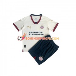 Maillot Extérieur PSV Eindhoven 2023-2024 Manches Courtes Jeune Enfant(+shorts)