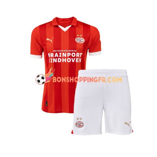 Maillot Domicile PSV Eindhoven 2023-2024 Manches Courtes Jeune Enfant(+shorts)