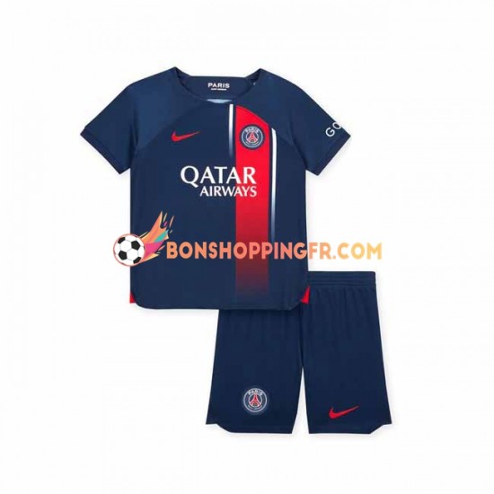 Maillot Domicile Paris Saint-Germain 2023-2024 Manches Courtes Jeune Enfant(+shorts)