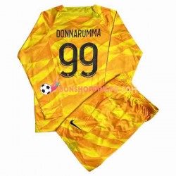 Maillot Extérieur Paris Saint-Germain Gardien DONNARUMMA 99 2023-2024 Manches Longues Jeune Enfant(+shorts)