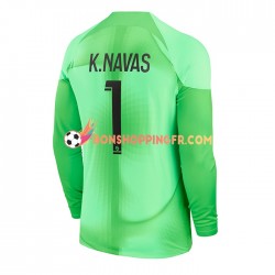 Maillot Domicile Paris Saint-Germain Gardien K.Navas 1 2022-2023 Manches Longues Homme