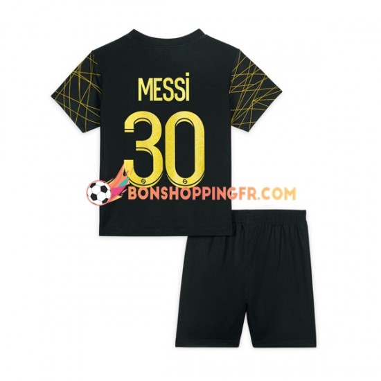 Maillot 4ème Paris Saint-Germain Lionel Messi 30 2022-2023 Manches Courtes Jeune Enfant(+shorts)