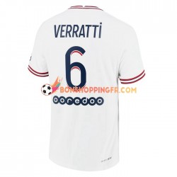 Maillot 4ème Paris Saint-Germain Marco Verratti 6 2021-2022 Manches Courtes Homme