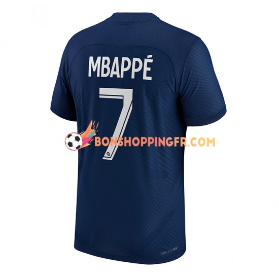 Maillot Domicile Paris Saint-Germain Mbappe 7 2022-2023 Manches Courtes Homme