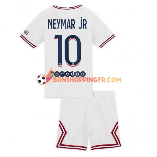 Maillot 4ème Paris Saint-Germain Neymar Jr 10 2021-2022 Manches Courtes Jeune Enfant(+shorts)