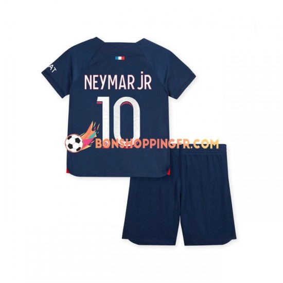 Maillot Domicile Paris Saint-Germain Neymar Jr 10 2023-2024 Manches Courtes Jeune Enfant(+shorts)