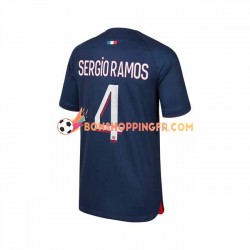 Maillot Domicile Paris Saint-Germain Sergio Ramos 4 2023-2024 Manches Courtes Homme