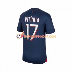 Maillot Domicile Paris Saint-Germain Vitinha 17 2023-2024 Manches Courtes Homme