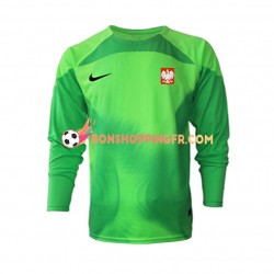 Maillot Domicile Pologne Gardien Coupe du Monde 2022 Manches Longues Homme