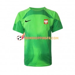 Maillot Domicile Pologne Gardien Coupe du Monde 2022 Manches Courtes Homme