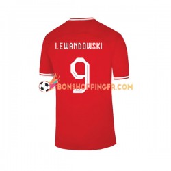 Maillot Extérieur Pologne Lewandowski 9 Coupe du Monde 2022 Manches Courtes Homme