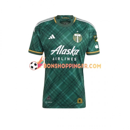 Maillot Domicile Portland Timbers 2023-2024 Manches Courtes Homme