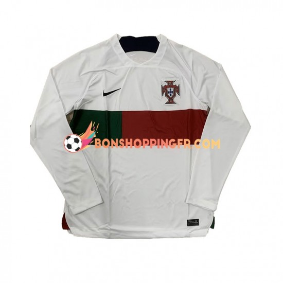 Maillot Extérieur Portugal Coupe du Monde 2022 Manches Longues Homme