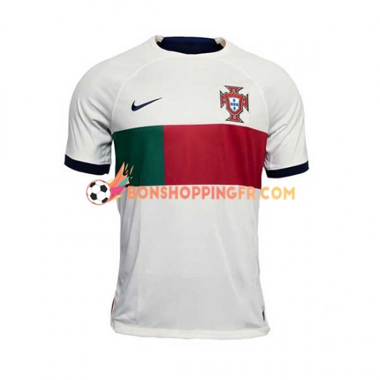 Maillot Extérieur Portugal Coupe du Monde 2022 Manches Courtes Homme