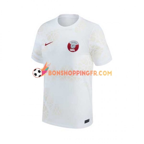 Maillot Extérieur Qatar Coupe du Monde 2022 Manches Courtes Homme