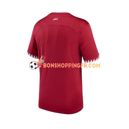 Maillot Domicile Qatar Coupe du Monde 2022 Manches Courtes Homme