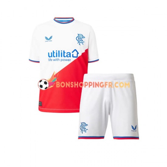 Maillot Extérieur Rangers 2022-2023 Manches Courtes Jeune Enfant(+shorts)