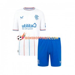 Maillot Extérieur Rangers 2023-2024 Manches Courtes Jeune Enfant(+shorts)